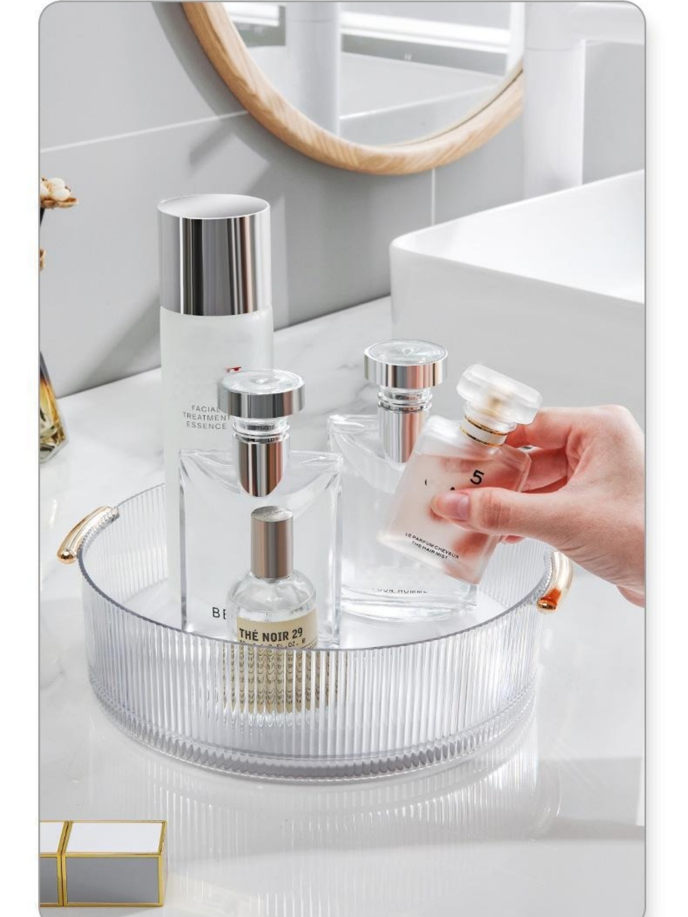 Vertical Ribbed Transparent Ma - Luxury Skincare Gifts recension och pris