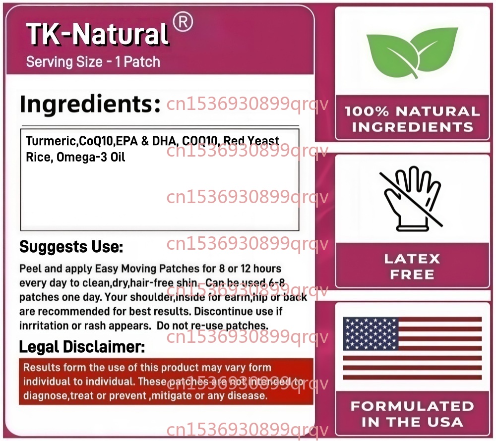 30 Patches Omega-3 Transdermal - Coq10 Patch Eye recension och pris